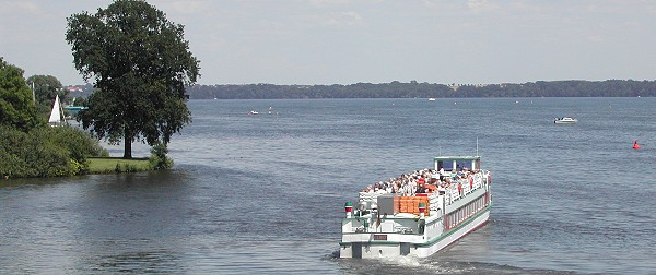 Blick auf den Schweriner Innensee vom Schweriner Schloss aus