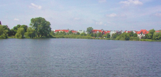 Blick auf den Burgsee von der Schlossbrücke vom Schweriner Schloss