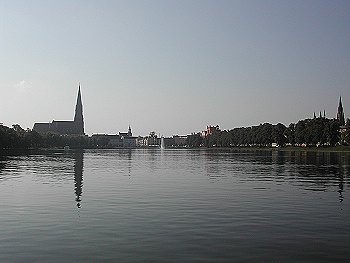 Sonnenuntergang am Pfaffenteich.