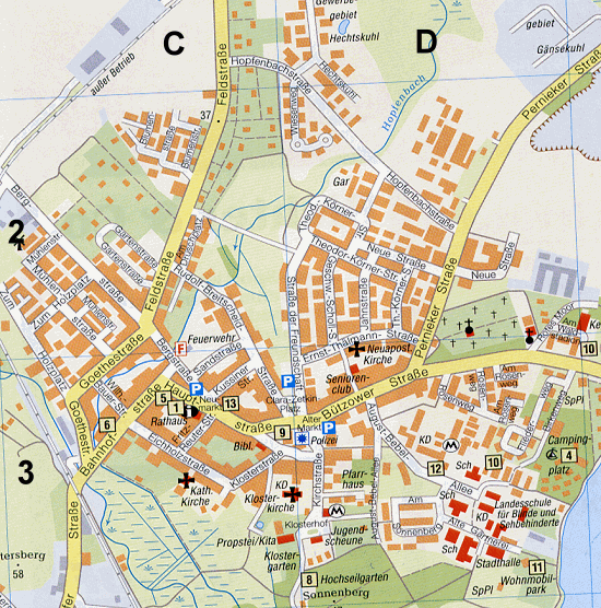 Stadtplan Neukloster